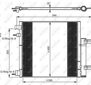 AIR COOLER. CHEVROLET NRF 350048