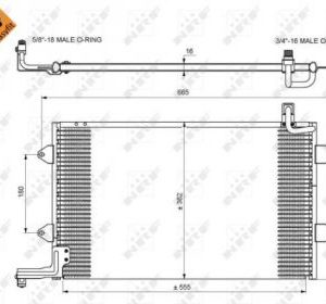 AIR COOLER. VW NRF 35584