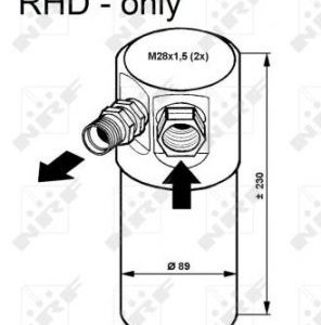 AIR DRYER. AUDI NRF 33082