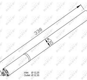 AIR DRYER. AUDI NRF 33211