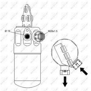 AIR DRYER. AUDI NRF 33236