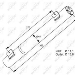AIR DRYER. MERCEDES NRF 33282
