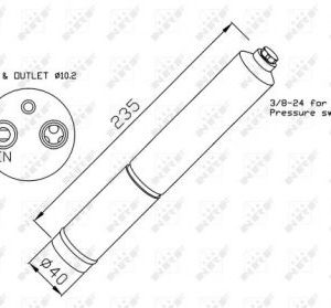 AIR DRYER. NISSAN NRF 33224