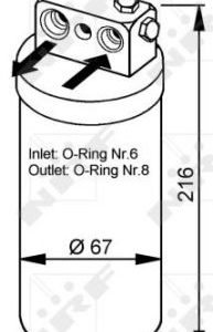 AIR DRYER. OPEL NRF 33104