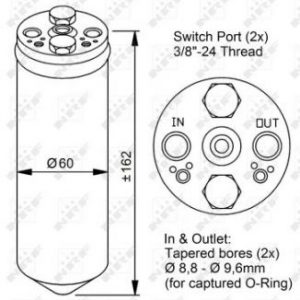 AIR DRYER. OPEL NRF 33183