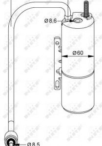 AIR DRYER. OPEL NRF 33202