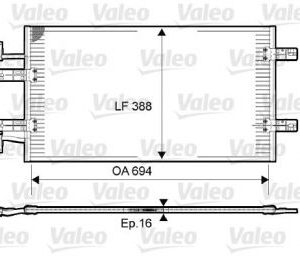 CONDENSER OPEL VIVARO VALEO 814171