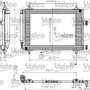 CONDENSER P.307 VALEO 817526