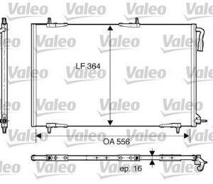 CONDENSER P206 VALEO 818000