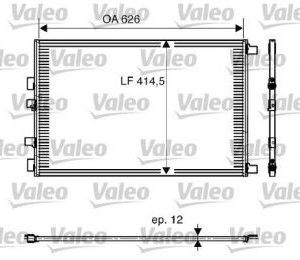 CONDENSER R.MEGANE VALEO 818002