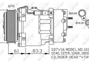 AIR COMPRESSOR. CITROEN NRF 32198