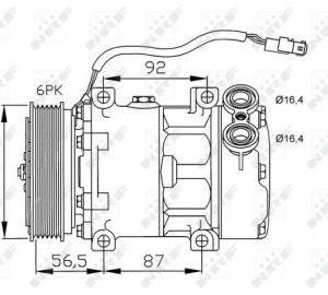 AIR COMPRESSOR. CITROEN NRF 32278