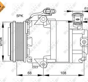 AIR COMPRESSOR. OPEL NRF 32082