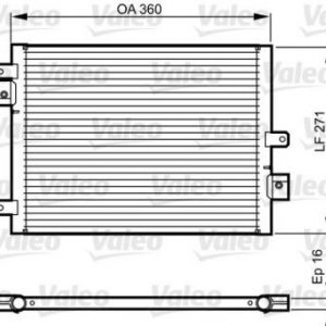 VALEO CONDENSER 814167